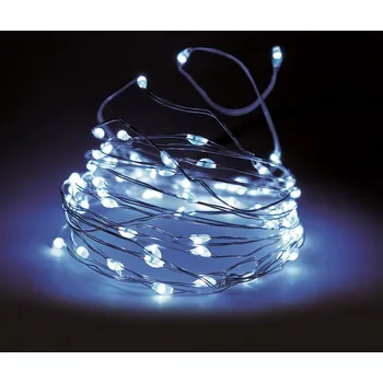 Venkovní osvětlení CITY SR-AX9720710 STŘÍBRNÝ DRÁT na baterie, IP44