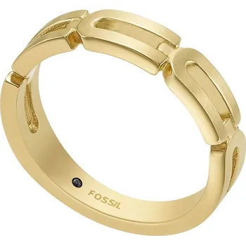 Prsten Fossil Stylový pozlacený prsten Heritage JF04694710 49 mm + 2 měsíce na vrácení zboží