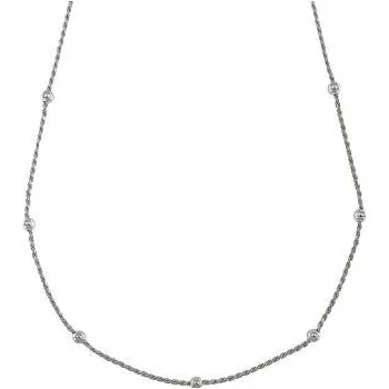 Řetízek Stříbrný řetízek valis s kuličkami délka řetízku 42cm