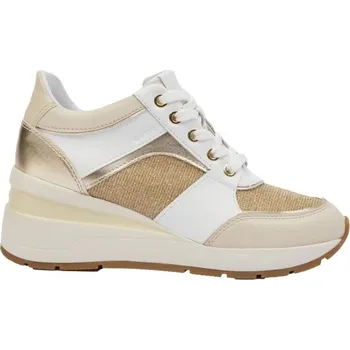Dámská móda Dámské volnočasové boty Geox ZOSMA 40 Bílá, Zlatá, Béžová, Hnědá