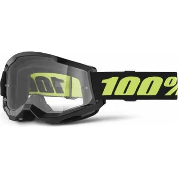 Motocyklové brýle STRATA 2 NEW, brýle 100% Solar, čiré plexi