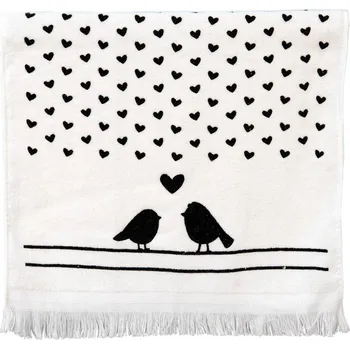 Utěrka Clayre & Eef - Kuchyňský ručník LOVE BIRDS CTLBS