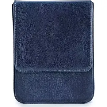 Diář Contacts® kožené pouzdro na šest propisek Modré