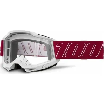 Motocyklové brýle ACCURI 2 100%- USA, brýle REDLINE - čiré plexi