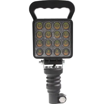 Pracovní světlo LED světlo hranaté, bílé/oranžové, 16x3W/16x1W, na hrot, ECE R10