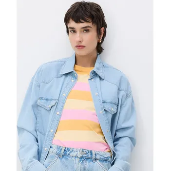 Dámské tričko Reserved - Pruhované tričko - vícebarevná - ZS435-MLC - ZS435-MLC-XS