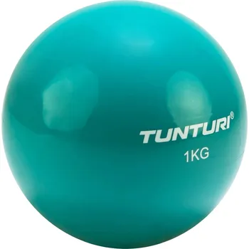 Joga míč Toningbal TUNTURI 1 kg tyrkysový