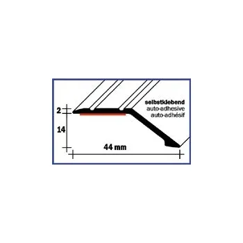 Stavební profil Ukončovací profil 44 mm / samolepící (270 cm / zlatý / 1ks)