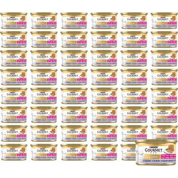 Krmivo pro kočku PURINA Gourmet Gold Kitten pěna s telecím masem – mokré krmivo pro koťata – 48×85 g