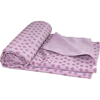 podložka na cvičení Ručník na jógu TUNTURI 180 x 63 cm růžový s taškou