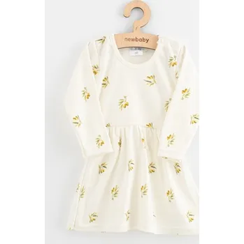 Kojenecké šaty Kojenecké šaty z organické bavlny s dlouhým rukávem New Baby Olivy