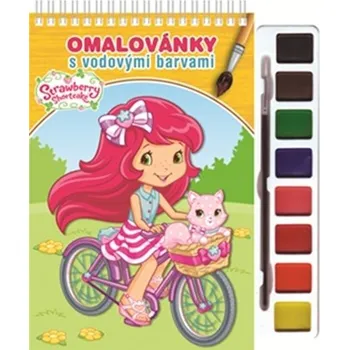 omalovánky Strawberry 2 - Omalovánky s vodovými barvami a štětcem