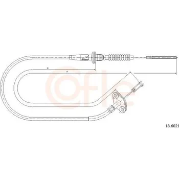 Spojkové lanko Tažné lanko, ovládání spojky COFLE CFE18.6021