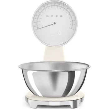 Kuchyňský spotřebič SMEG kuchyňská váha KSF01 s nerezovou miskou, krémová KSF01CRWW