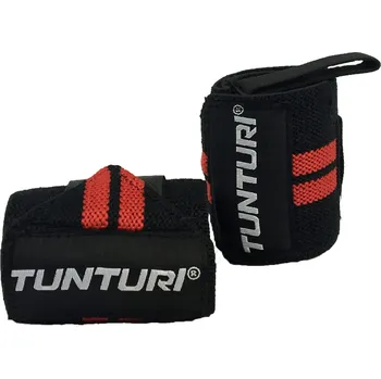 Bandáže na zápěstí TUNTURI Wrist Wraps červené - pár