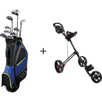 Golfová hůl WILSON Reflex LS pánský golfový set + vozík MASTERS 5 Series Shaft: Grafitový + Dárková krabička týček