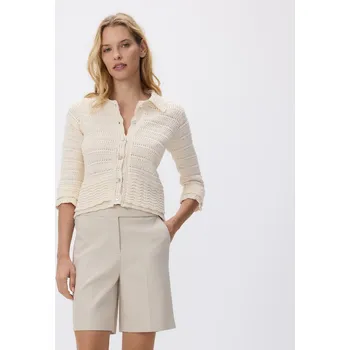 Reserved - Šortky s puky - béžová - 170BP-08X - 170BP-08X-38