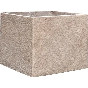 Květináč Coast Mountains Square Planter Khaki V 38 cm / D 45 cm