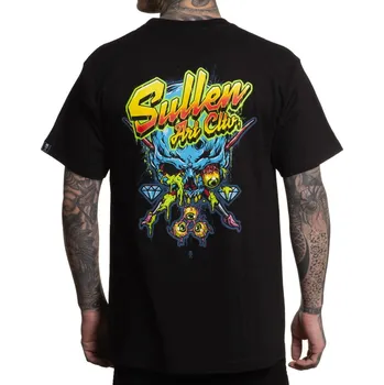 Pánské tričko tričko hardcore pánské - SLIME BADGE - SULLEN - SCM6440_BK - 5XL