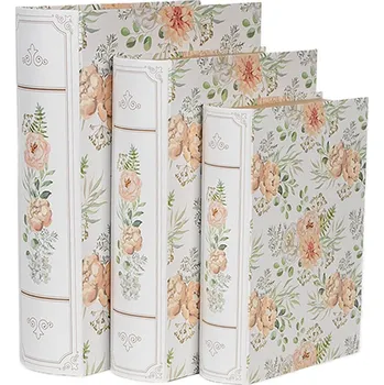 Úložný box Clayre & Eef - Sada tří úložných boxů BOOK 66021