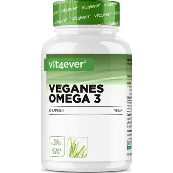 Rostlinný olej Vit4ever Algae Oil Omega 3, 100% rostlinný a veganský olej z řas ks: 90 kapslí