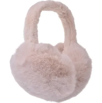 Čepice Klasické plyšové béžové klapky na uši – 13 cm