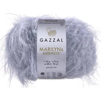 Příze Gazzal Příze Marilyn & Merinos 8276 šedá