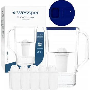 Filtrační konvice Filtrační konvice Wessper D1 SOLID FutureFlow 3,3 l modrá