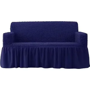 Napínací potah Jednobarevný elastický potah na pohovku či křeslo Varianta: námořnická modrá, Rozměry (cm): 1místná pohovka/křeslo 90 - 140 cm