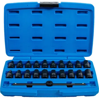 Sada nářadí BGS 1014, Sada speciálních hlavic na olejové vany | 10 mm (3/8") | 21dílná