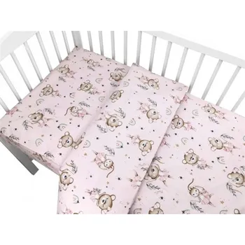 Povlečení Povlečení do postýlky, bavlna, 2D sada, Little Balerina - růžová, Velikost povlečení 120x90