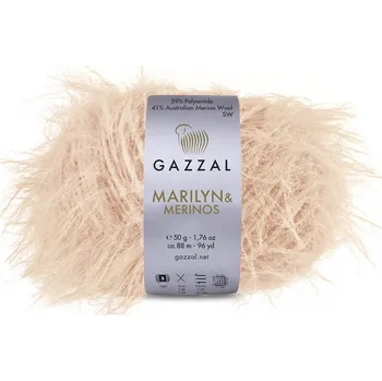 Příze Gazzal Příze Marilyn & Merinos 8271 pudrová