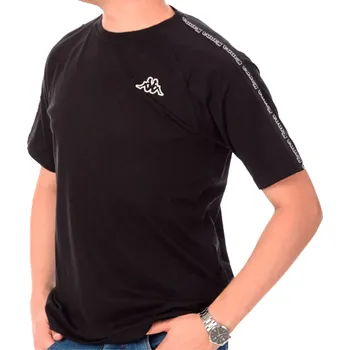 Pánské tričko Pánské triko Kappa Ipool Active tričko s krátkým rukávem černá - ÚPLNÝ DOPRODEJ Velikost: XL