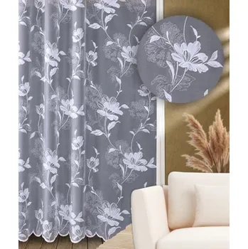Záclona Loreta výška 210 cm bílá