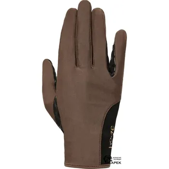 Jezdecké rukavice Rukavice Horze -LIANNA- - Hnědá - 6