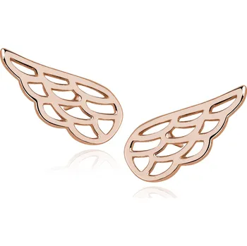 Náušnice LUNICA Stříbrné náušnice ZLATÁ KŘÍDLA 0093 Ag 925; ≤1 g. 16 x 8 mm 5820226006