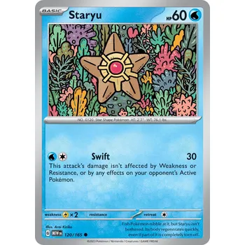 Sběratelská karetní hra Staryu MEW 120/165 - reverse holo