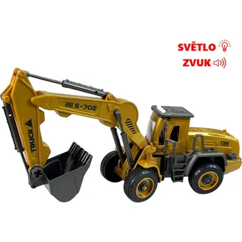 autíčko Šroubovací bagr se světelnými a zvukovými efekty