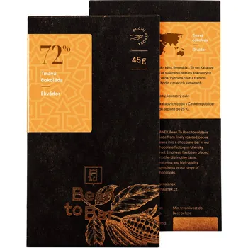 Čokoláda 72% Bean to bar hořká čokoláda – Ekvádor