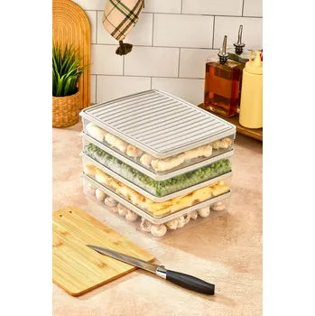 Dóza na potraviny ASIR Sada dóz na potraviny 4 kusy VITABOX 28 krémová