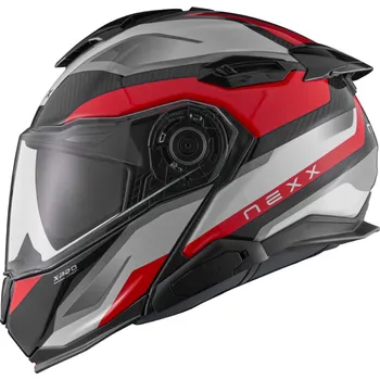 Helma na motorku Vyklápěcí helma na motorku Nexx X.Lifetour PRO Mile bílo-červená