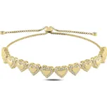 LUNICA Stříbrný náramek srdíčka 0058 Ag 925; ≤7 g. 5820226422