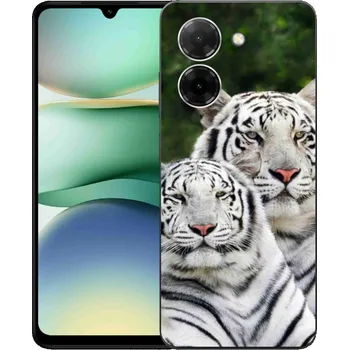 Pouzdro na mobilní telefon Gelový kryt mmCase na Xiaomi Redmi A5 (171.7x77.8x8.3mm) - bílí tygři