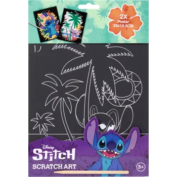 Hračka pro nejmenší Canenco Vyškrabávací obrázky Stitch 2 ks