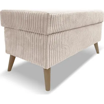 Taburet Taburet TESS s úložným prostorem - béžový - manšestr - LINCOLN 03