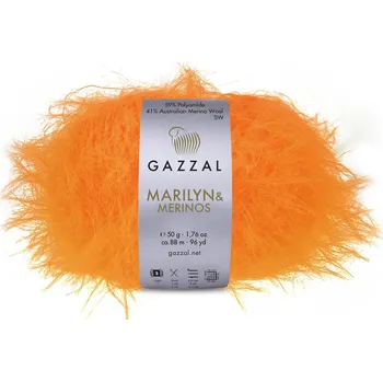 Příze Gazzal Příze Marilyn & Merinos 8263 oranžová