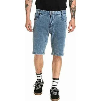 Pánské kraťasy Meatfly pánské kraťasy Just 2.0 Denim Dirty Washed | Modrá | Velikost 33
