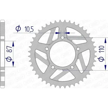 Nářadí na motocykly Řetězové kolo AFAM 15405-47