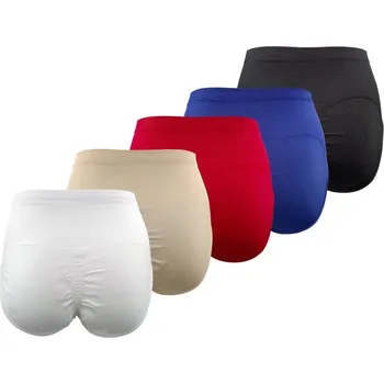 Dámské spodní prádlo Bezešvé jednobarevné kalhotky s vyšším pasem Greenice-6762 XL/XXl tělová