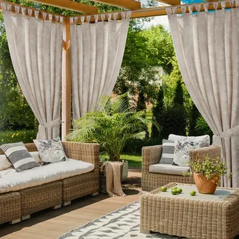 Závěs Nepromokavý růžový závěs na terasu GARDEN 155x240 cm